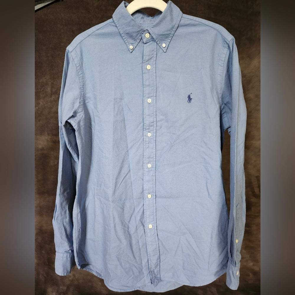 Polo by Ralph Lauren Men's Light Blue Button Down Shirt